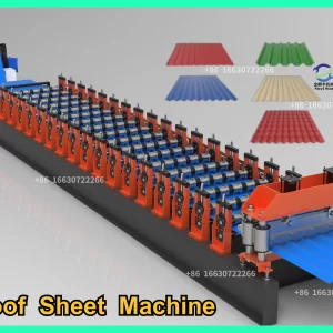 Máquina formadora de láminas para techos