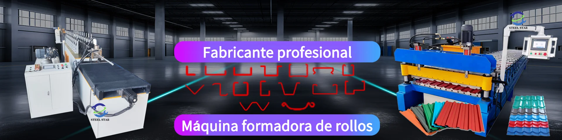 La máquina perfiladora de rollos ensamblada modular puede producir paneles de techo y paneles de pared de acero y otros perfiles personalizados. Máquina perfiladora de láminas de techo. Máquina perfiladora de tapas de cumbrera. Máquina perfiladora de pisos. Máquina perfiladora de canaletas pluviales. Máquina perfiladora de bajantes. Máquina perfiladora de placas de barandilla. Máquina perfiladora de correas CZ. Máquina perfiladora de rollos corrugados de barril. Máquina perfiladora de láminas de paneles de techo de metal desbobinador / apilador automático. Máquina dobladora / cizalladora de guillotina, Máquina perfiladora de rollos en frío de alta velocidad, etc. La máquina perfiladora de perfiles se utiliza para producir los productos de sección que se utilizan para la instalación de techos suspendidos y particiones de yeso, y otros perfiles personalizados. Máquina formadora de rollos para quillas ligeras y rieles. Máquina formadora de rollos para puertas de persianas. Máquina formadora de rollos para marcos de villas con quilla ligera. Máquina formadora de rollos para quillas de acero ligero. Máquina formadora de rollos para correas Omega C U V de quilla de acero ligero. Máquina para marcos de acero de calibre ligero. Máquina formadora de pernos metálicos. Máquina formadora de rollos para marcos de acero ligero. Máquina para pernos de acero. Máquina formadora de rollos en frío de alta velocidad, etc. Máquina formadora de rollos de láminas para techos de China. Máquina formadora de rollos de tapas de cumbrera de China. Máquina formadora de rollos de cubiertas de piso de China. Máquina formadora de rollos de canaletas de lluvia de China. Máquina formadora de rollos de bajantes de China. Máquina formadora de rollos de placas de barandilla. Máquina formadora de rollos de correas CZ de China. Máquina formadora de rollos corrugados de barril de China. Desenrollador de China / Máquina formadora de rollos de láminas de paneles de techo de metal con apilador automático de China. Máquina dobladora / cizalladora de guillotina de China, Máquina formadora de rollos en frío de alta velocidad de China, etc. La máquina formadora de rollos de perfiles se utiliza para producir los productos de sección que se utilizan para la instalación de techos suspendidos y particiones de yeso, y otros perfiles personalizados. Máquina formadora de rollos de quilla ligera y rieles de China.Máquina formadora de rollos de puertas de persiana de China.Máquina formadora de rollos de marcos de villas de quilla ligera de China.Máquina formadora de rollos de quilla de acero ligero de China.Máquina formadora de rollos de correas Omega de quilla de acero ligero de China.Máquina para enmarcar acero de calibre ligero de China.Máquina formadora de pernos metálicos de China.Máquina formadora de rollos de marcos de acero ligero de China.Máquina para pernos de acero.Máquina formadora de rollos en frío de alta velocidad de China, etc.